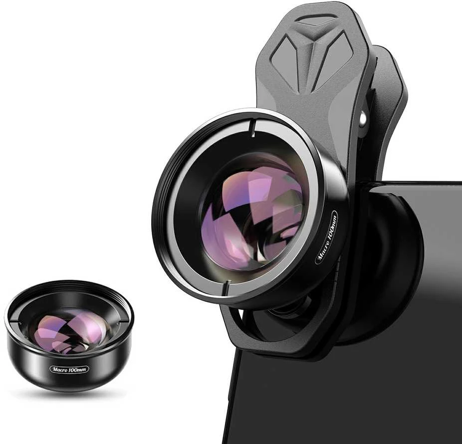 Apexel 100 mm makro objektyvas telefono 4K nuotraukoms