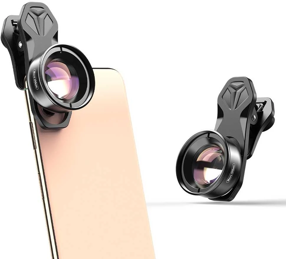Apexel 100 mm makro objektyvas telefono 4K nuotraukoms