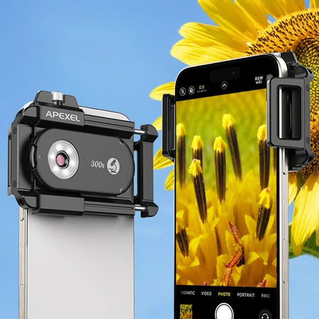 Apexel Mikroskopas išmaniesiems telefonams 300x LED UV CPL MS-300X
