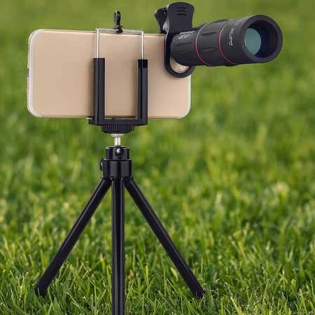 Fotoaparato Objektyvas - Apexel APL-T18XZJ 18x Telefoto Objektyvas išmaniesiems telefonams su trikojų