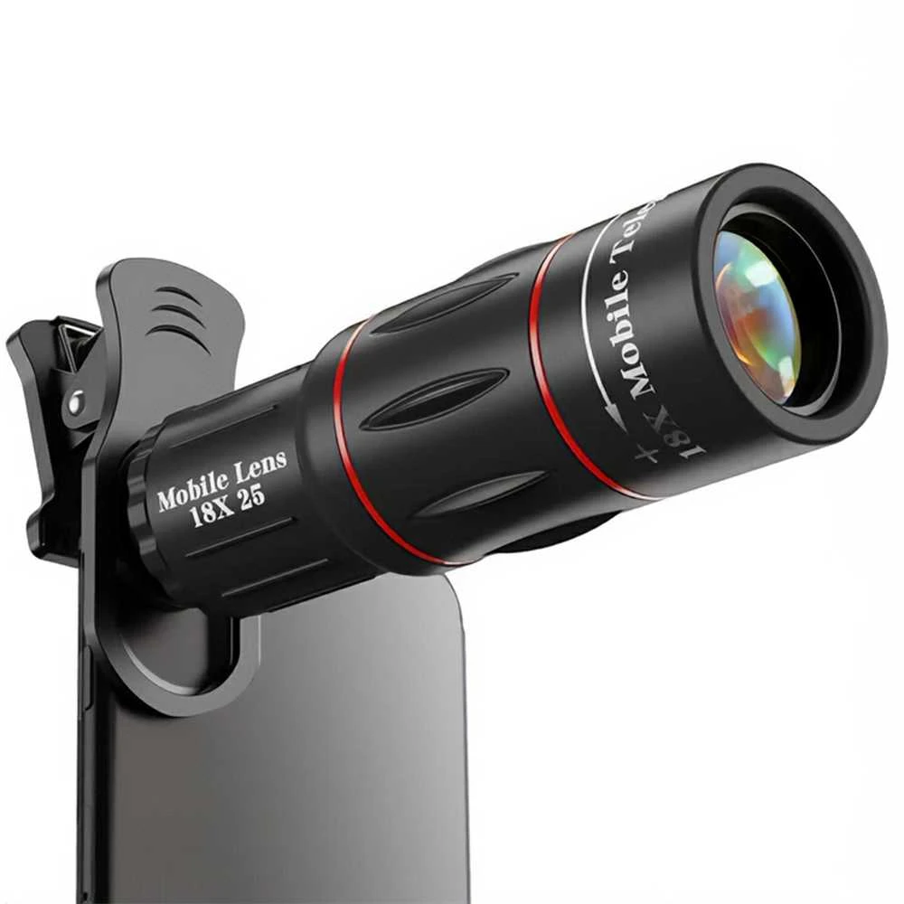 Fotoaparato Objektyvas - Apexel APL-T18XZJ 18x Telefoto Objektyvas išmaniesiems telefonams su trikojų