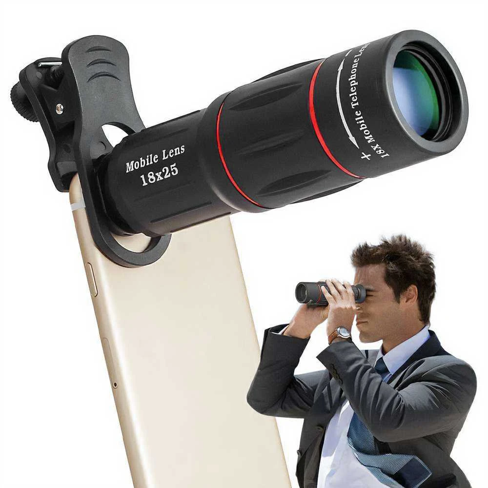 Fotoaparato Objektyvas - Apexel APL-T18XZJ 18x Telefoto Objektyvas išmaniesiems telefonams su trikojų