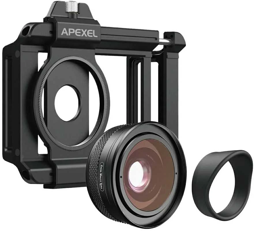 Apexel ZoomMacro 10-20X makro objektyvas išmaniesiems telefonams