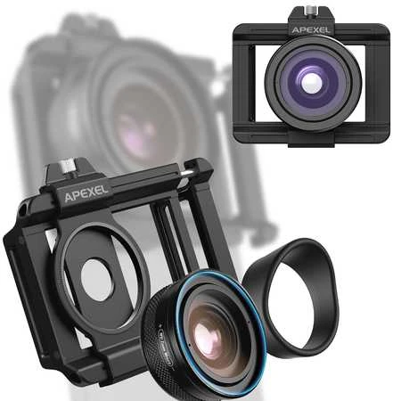 Apexel ZoomMacro 10-20X makro objektyvas išmaniesiems telefonams