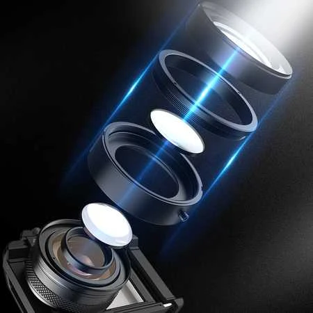 Apexel ZoomMacro 10-20X makro objektyvas išmaniesiems telefonams