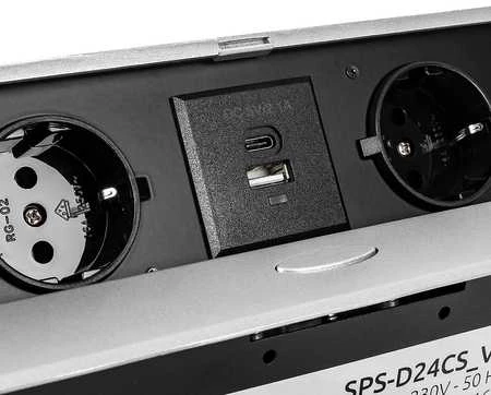 Atidaromas stalviršio lizdas Spacetronik SPS-D24CS V2