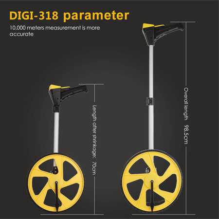 Atstumo matavimo ratas 12,5" LCD Noyafa DIGI-318