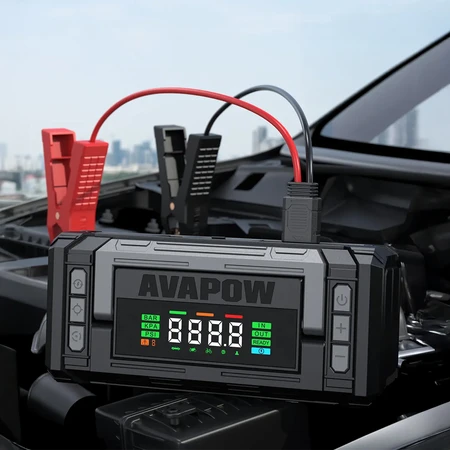 Avapow Eu AVAPOW TM18 2in1 užvedimo akumuliatorius su kompresoriumi 37Wh