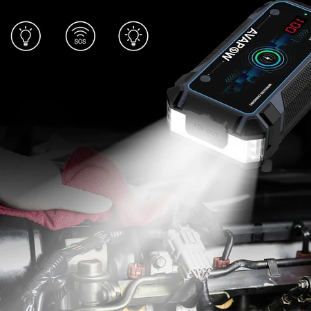 Avapow Eu AVAPOW A9 Plus įkroviklis-užvedimo įrenginys 12 V 2000 A 44 Wh