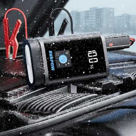 AVAPOW JP3 - variklio užvedėjas su oro kompresoriumi 3000A 12V 59.2Wh