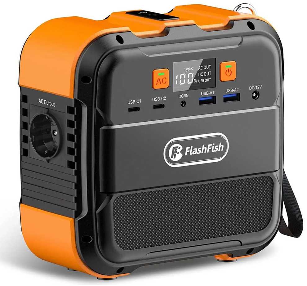 Nešiojamoji maitinimo stotis FlashFish A101 120W 26400mAh Powerbank su LED