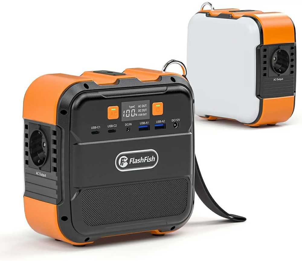 Nešiojamoji maitinimo stotis FlashFish A101 120W 26400mAh Powerbank su LED