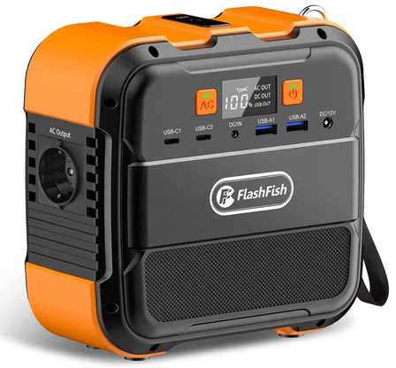 Nešiojamoji maitinimo stotis FlashFish A101 120W 26400mAh Powerbank su LED