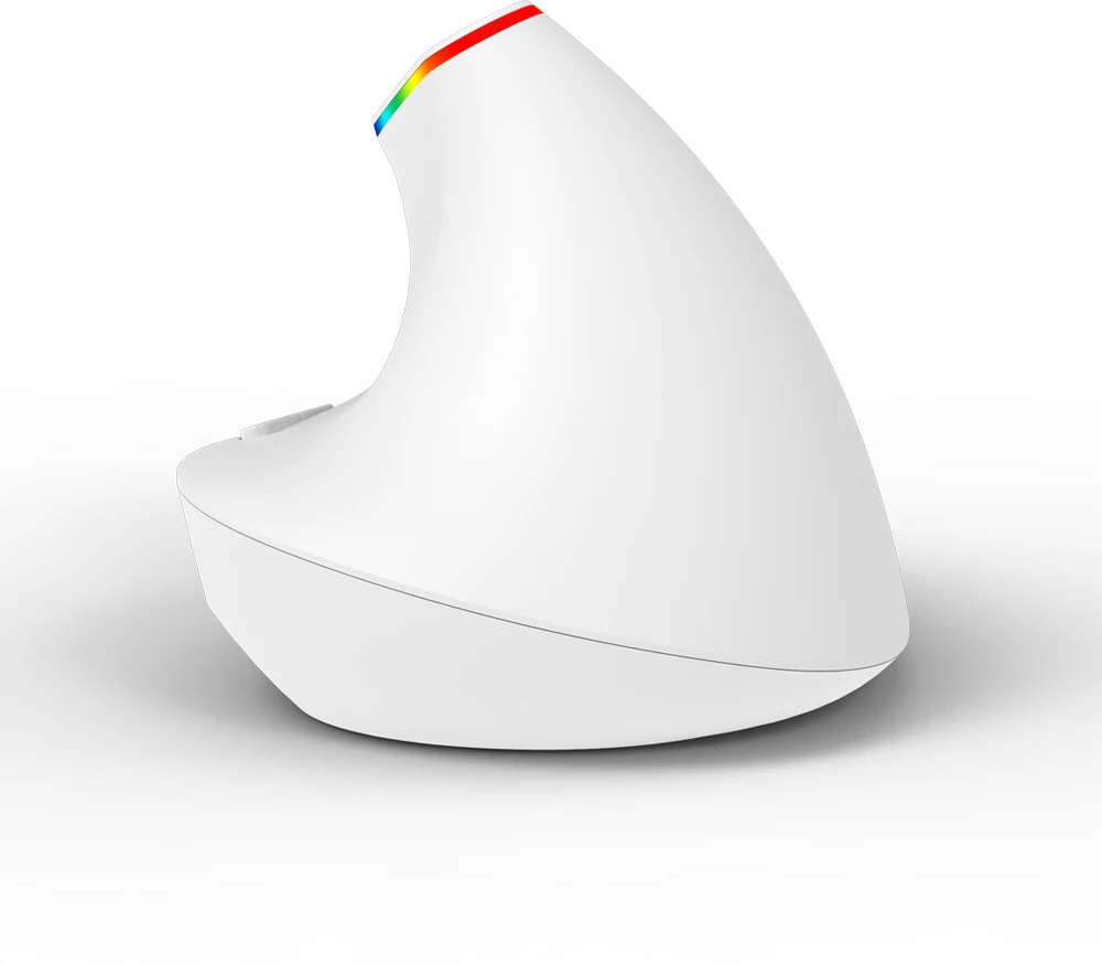 Belaidė pelė pionowa Delux M618C RGB balta