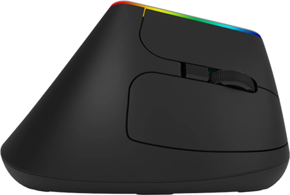 Belaidė pelė pionowa Delux M618C RGB juoda