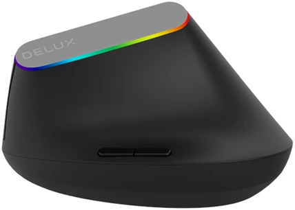 Belaidė pelė pionowa Delux M618C RGB juoda