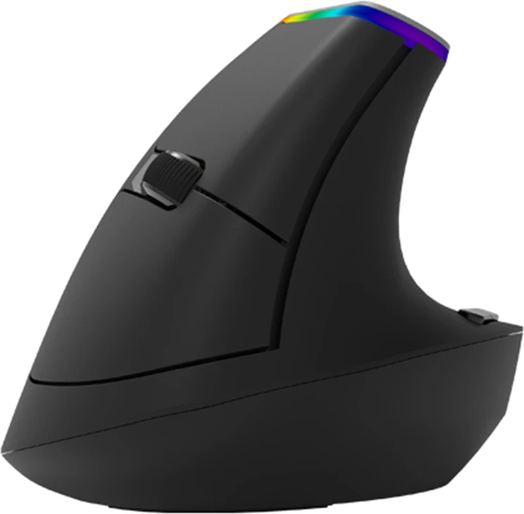 Belaidė pelė pionowa Delux M618C RGB juoda