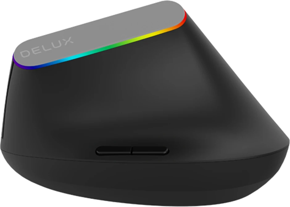 Belaidė pelė pionowa Delux M618C RGB juoda