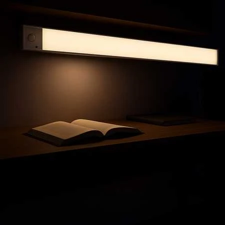 Belaidė LED lempa su judesio jutikliu, 80 cm, sidabrinė