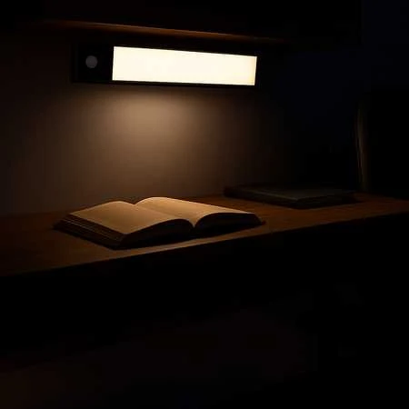 Belaidė LED lempa su judesio jutikliu, 40 cm, juoda