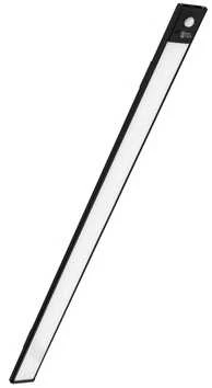 Belaidė LED lempa su judesio jutikliu, 60 cm, juoda
