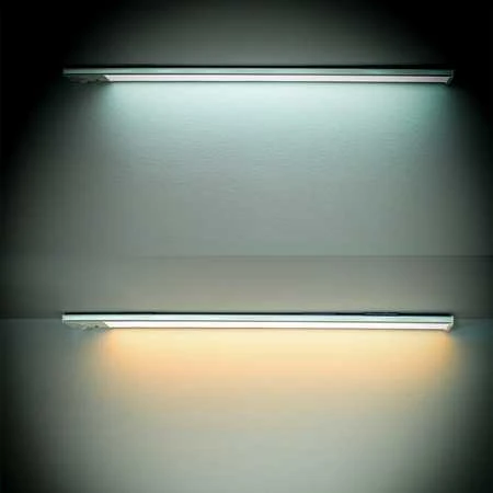 Belaidė LED lempa su judesio jutikliu, 80 cm, sidabrinė