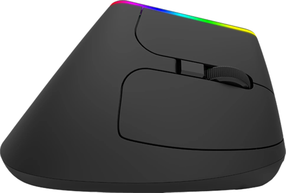 Belaidė vertikali pelė Delux M618DB BT4.0 + 2.4Ghz RGB