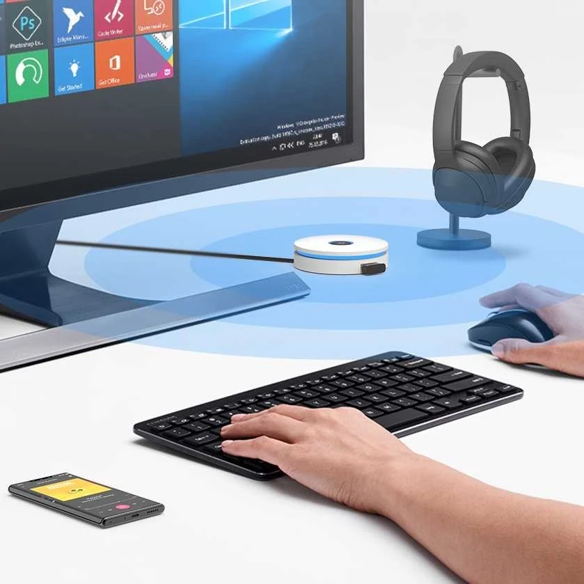 BT502 Adapteris Bluetooth 5.0 USB 1Mii EDR Windows