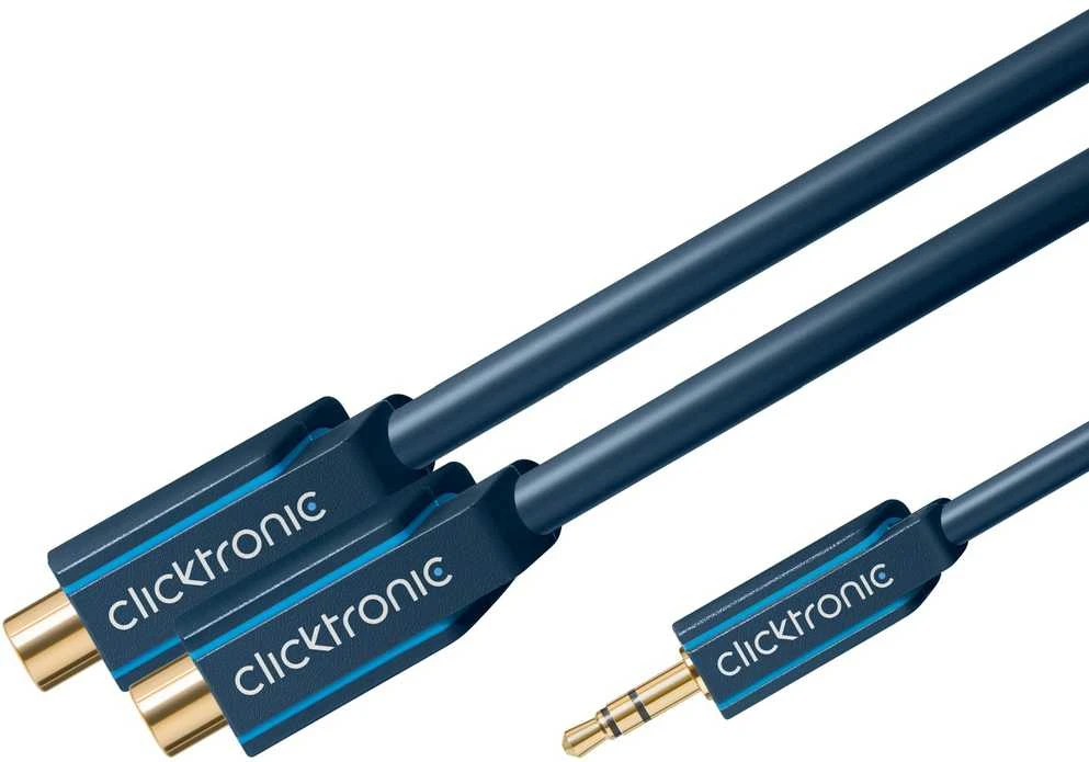 CLICKTRONIC Adapteris 3,5 mm lizdo kištukas - 2xRCA
