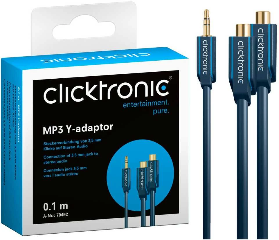 CLICKTRONIC Adapteris 3,5 mm lizdo kištukas - 2xRCA