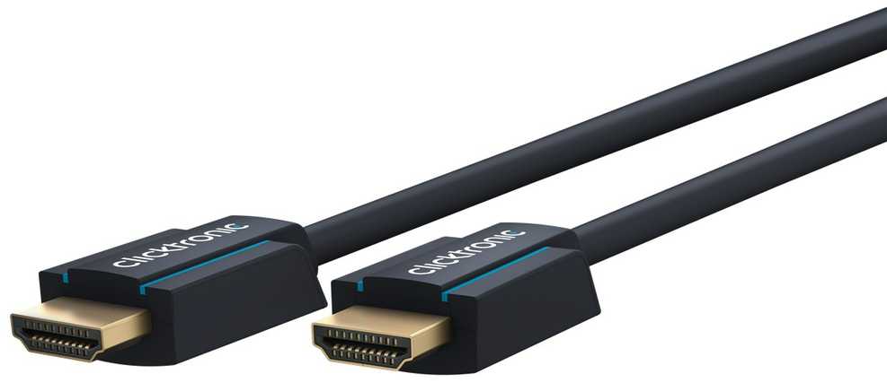 Clicktronic HDMI 2.0 High Speed su Ethernet kabeliu, aktyvus, 20 m, juodas
