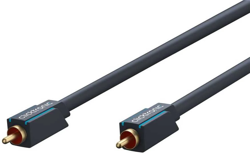 CLICKTRONIC garso kabelis 1xRCA - 1xRCA bendraašis 1m