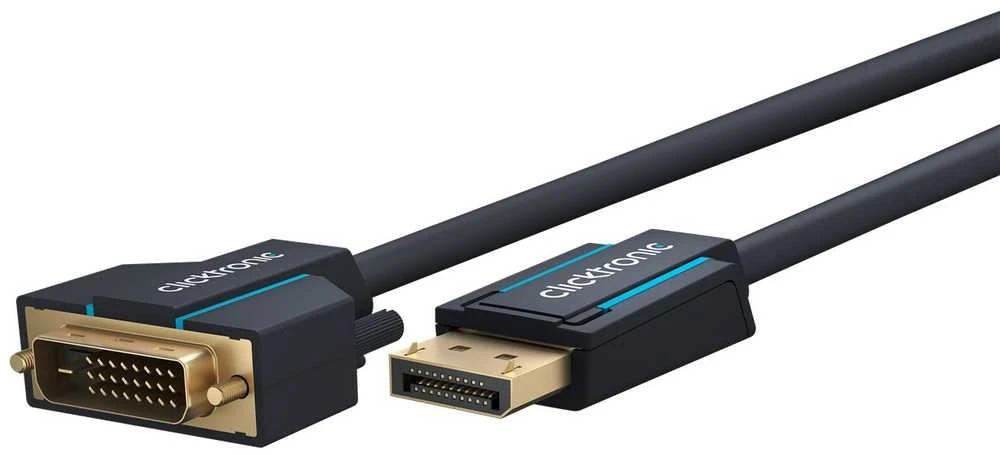 CLICKTRONIC Kabelis DisplayPort DP - DVI-D (24+1) 3m