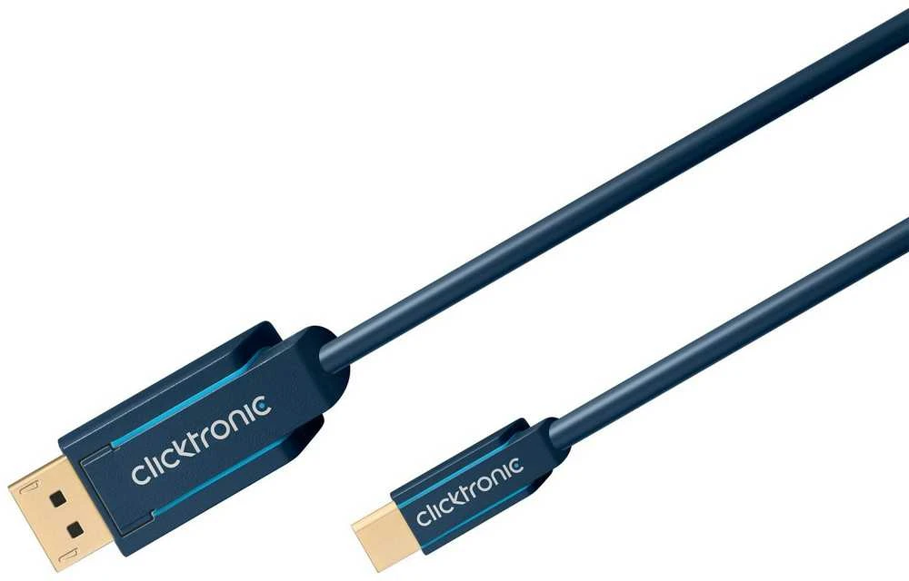 CLICKTRONIC Kabelis DisplayPort DP - mini DP 1m