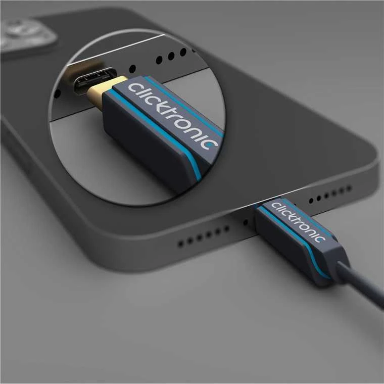 CLICKTRONIC Kabelis USB-C - HDMI 2.0 4K 60Hz 2m