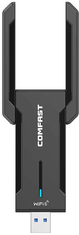 Maršrutizatorius Comfast WiFi-USB adapteris, 5374Mbps, 2,4GHz, 5GHz, 6GHz