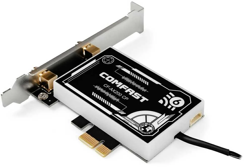 Comfast Karta jungiama į tinklą Wi-Fi na PCI-E AX3000 Wi-Fi 6 ARGB