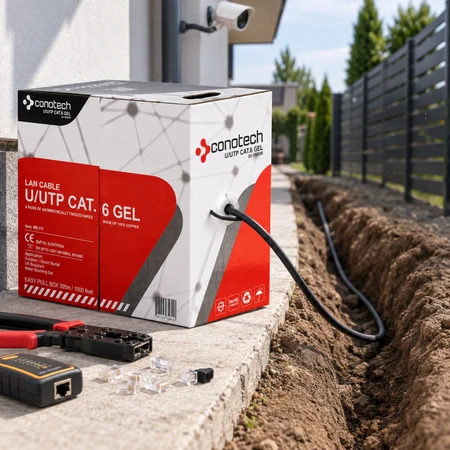 Jungtis UTP/K6/100M/ZEL/CON 100 m CONOTECH
