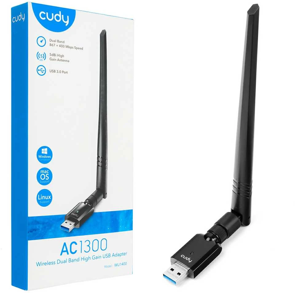 Belaidė Tinklo Plokštė - Cudy WU1400 867 Mbit/s