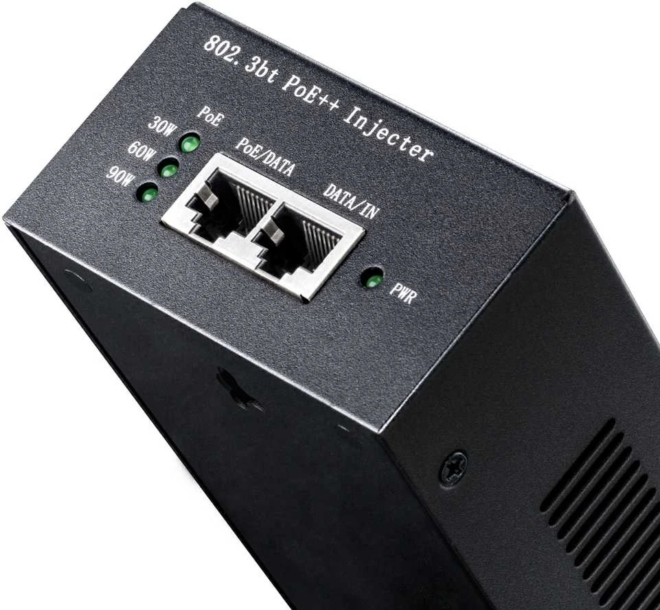 Cudy POE400 injektorius su RJ45 jungtimis ir PoE galios indikacija