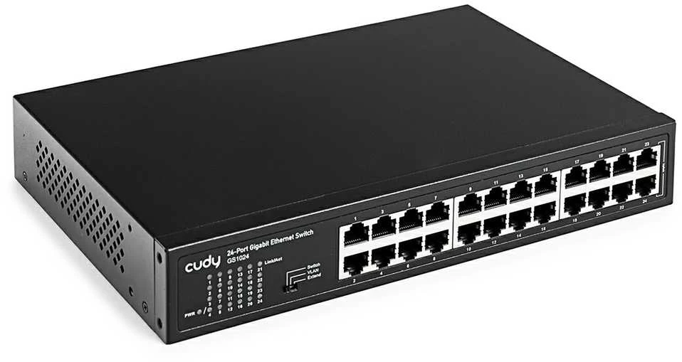 Šakotuvas Komutatorius - Cudy GS1024 24 Prievadų 48 Gbit/s Juodas