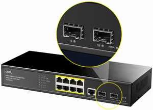 Šakotuvas Cudy GS2008PS2 tinklo jungiklis Valdomas L2 Gigabit Ethernet (10/100/1000) Maitinimas per Ethernet (PoE) Juodas