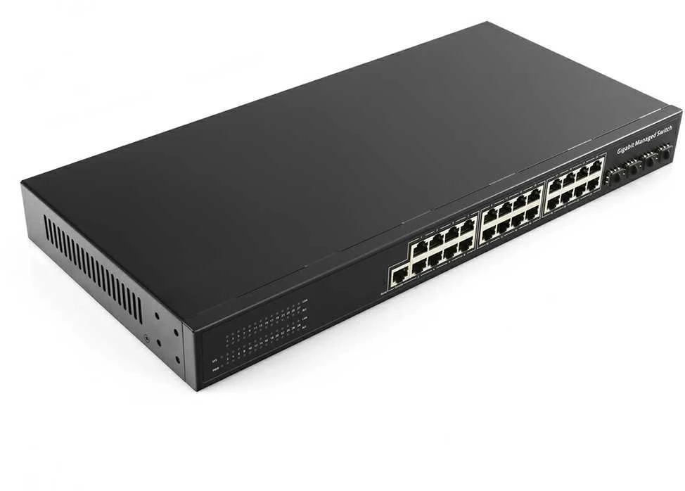 Šakotuvas Komutatorius - Cudy GS2024S2 Valdomas L2/L3 24 Prievadų Gigabit Juodas
