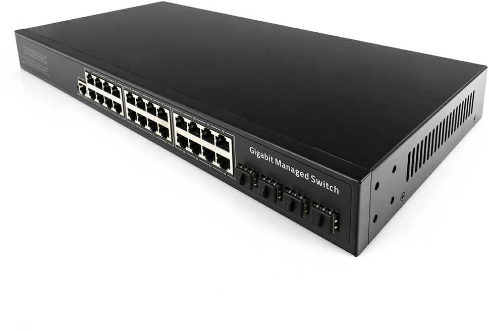 Šakotuvas Komutatorius - Cudy GS2024S2 Valdomas L2/L3 24 Prievadų Gigabit Juodas