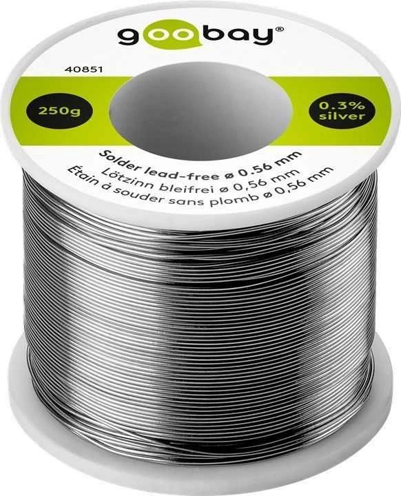 Goobay Apvali bešvinė litavimo skarda 0,56 mm 250 g (40851)