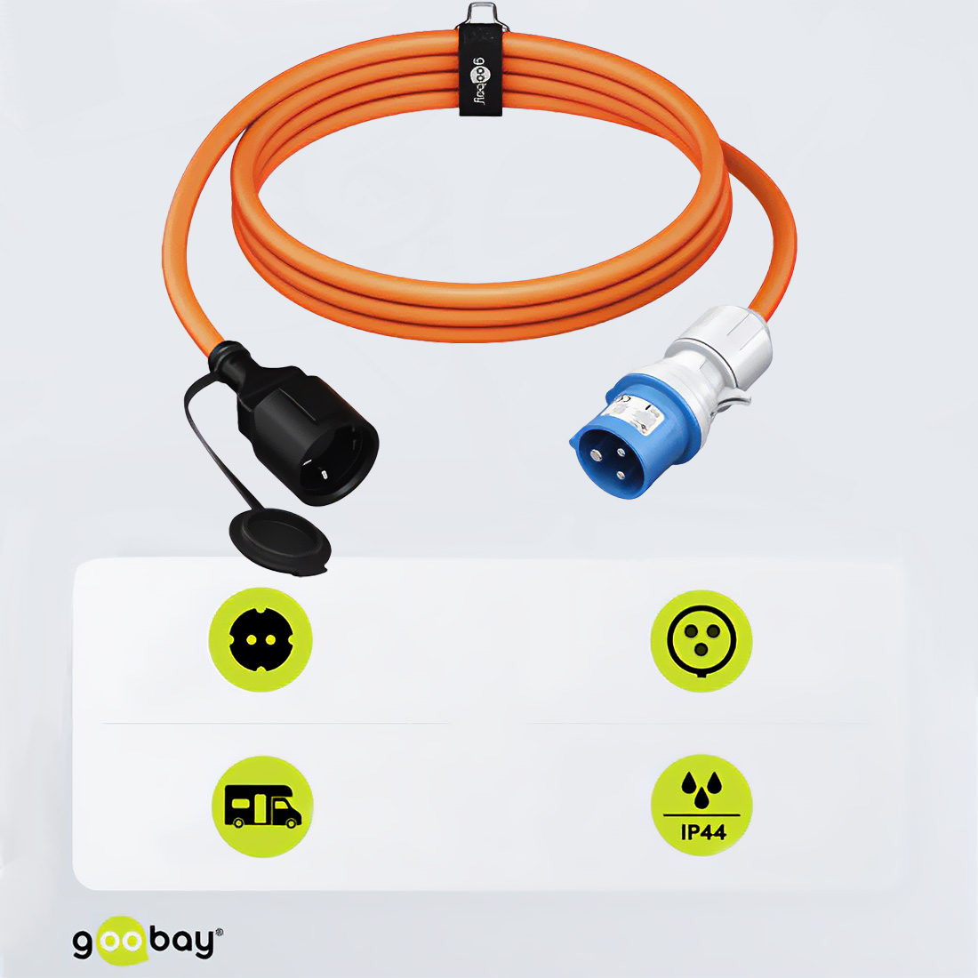 CEE 16A į 230V 15 lizdo adapteris