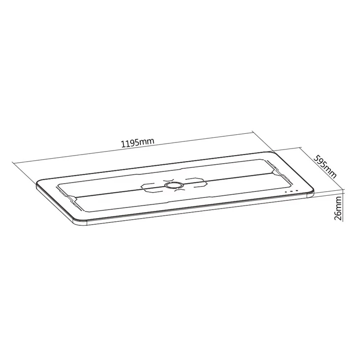 Spacetronik Žaidimų stalas su LED 120 x 60 x 2,6 cm aprašymas - Prekės nuotrauka