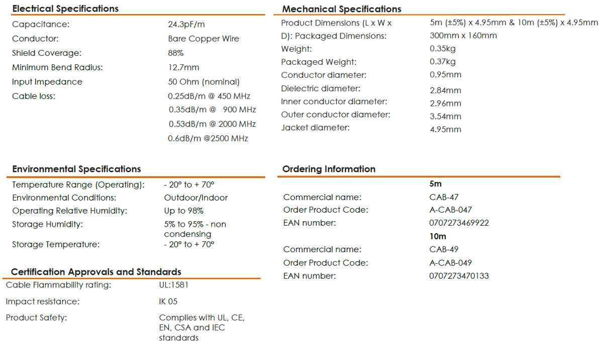 Kabelis GSM Poynting CAB-49 HDF195 N - SMA 10m aprašymas - Prekės nuotrauka Kabelis GSM Poynting CAB-49 HDF195 N - SMA 10m aprašymas - Prekės nuotrauka