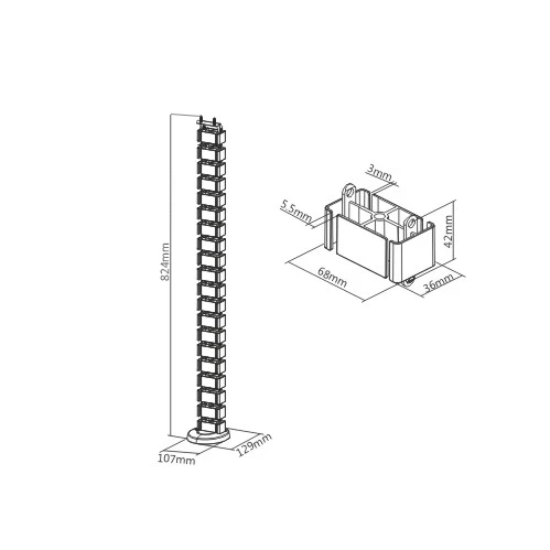 Spacetronik SPK-188W kabelio kreiptuvas 82cm aprašymas - Prekės nuotrauka