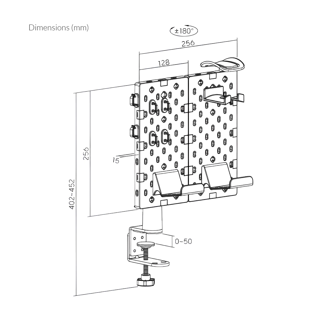 Spacetronik Pegboard priedai Holdee SPB-150B aprašymas - Prekės nuotrauka Spacetronik Pegboard priedai Holdee SPB-150B aprašymas - Prekės nuotrauka